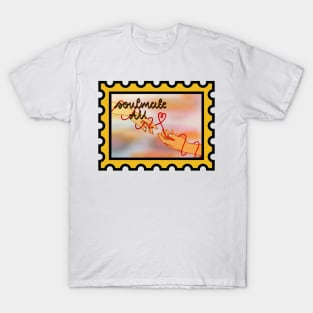 Soulmate AU Postage Stamp T-Shirt